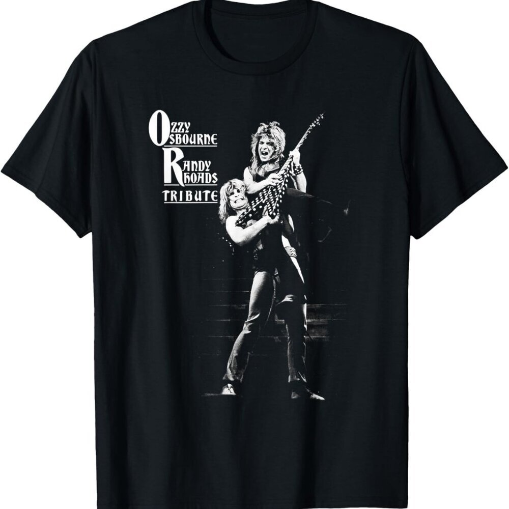 Ozzy Osbourne Randy Rhoads Tribute T-Shirt | Vintage Rock Legends Tee | 24